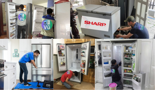 VŨ sửa các loại tủ sharp side by side hiện đại