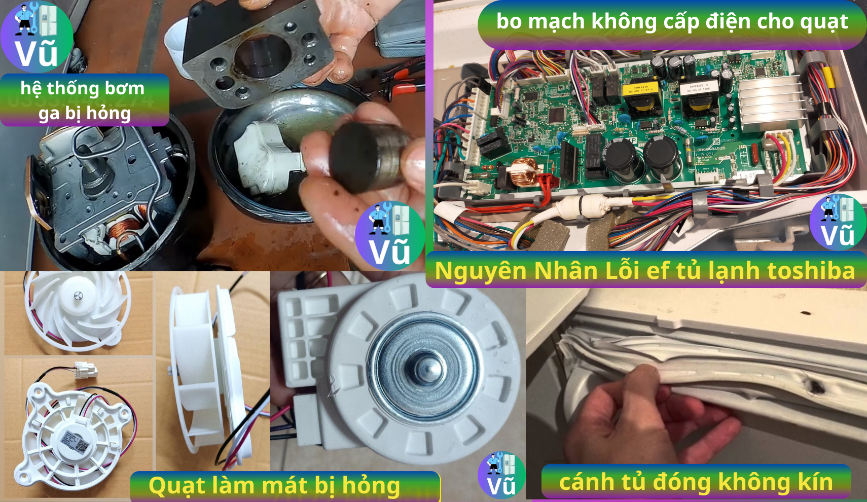 nguyên nhân gây lỗi ef tủ lạnh toshiba